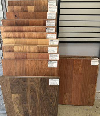 Solid wood sample boards