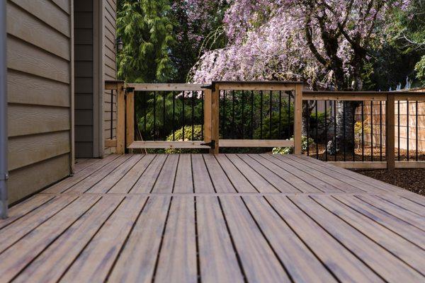 Armadillo Composite Decking and Wood Railing