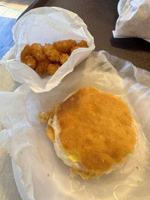 Sausage egg & cheese biscuit