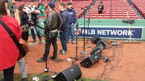 Dropkick Murphys rehearsal at Fenway