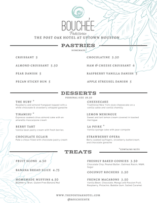 Bouchée Menu - Page 1