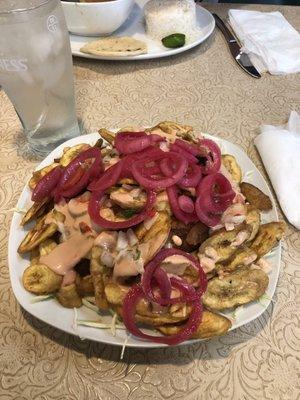 Pollo con tajadas