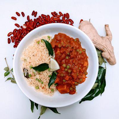 Kidney beans curry vegan