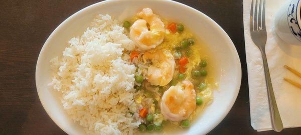 Shrimp with Lobster Sauce and Frozen Vegetables