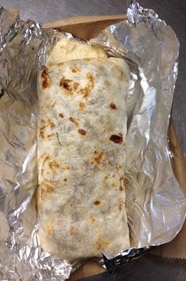 Carne asada burrito.