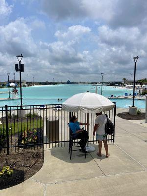 View off the patio area of the restaurant