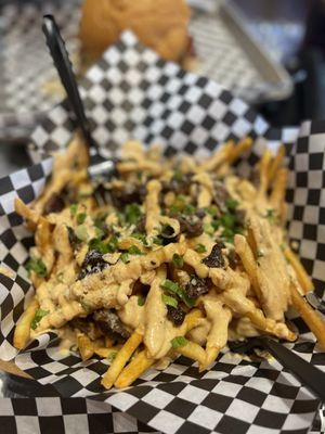 Fajita fries with Chipotle sauce