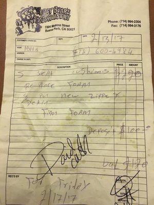 This is the bill that we paid in full.