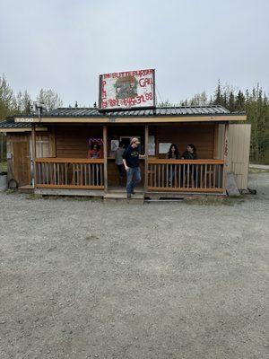 The cute Burger stand.