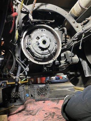 New clutch and transmission installed on Freightliner