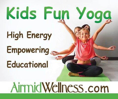 Kids Fun Yoga Class ages 5-11 With Jen Leary
Wednesdays
4:15pm - 5:00pm
Saturdays
11:00am - 11:45pm