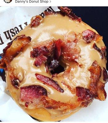 This is  maple bacon donut