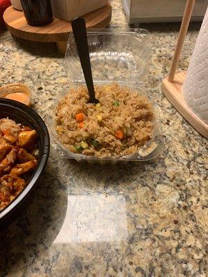 Half side of fried rice