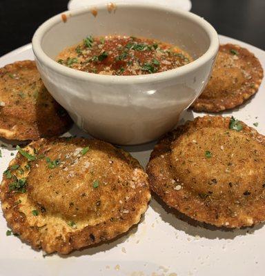 Portobello toasted ravioli (special)