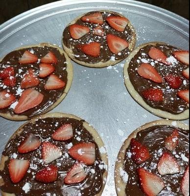 Nutella & Strawberry Pies