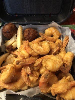 Triple shrimp basket