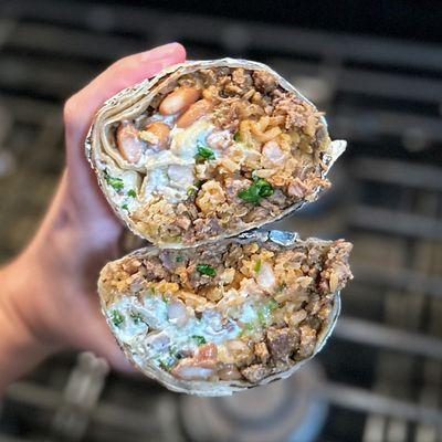 Asada super burrito