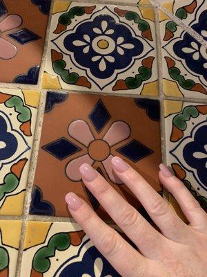 My Nails matched the Mexican restaurant we ate dinner at.