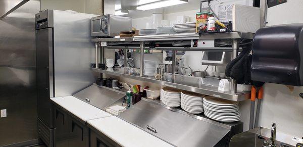 One of the cleanest kitchens in all of North Idaho! Our staff takes pride in this!