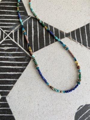 Dainty handmade tiny bead necklace.