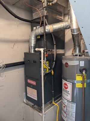 Furnace install in tight spot