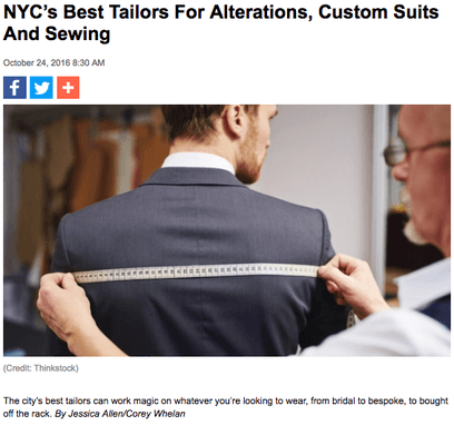 CBS BEST TAILOR IN NYC