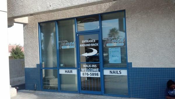 Storefront from Charleston Blvd. -- entrance apparently is around the back.