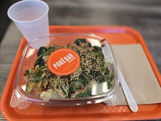 Medium 3 protein poke bowl dining in