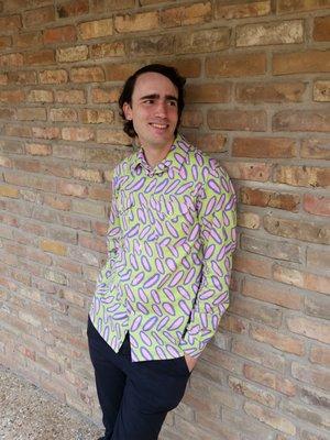 A custom shirt. The pattern is the Negroni by Colette.