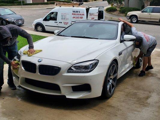 Washing the M6