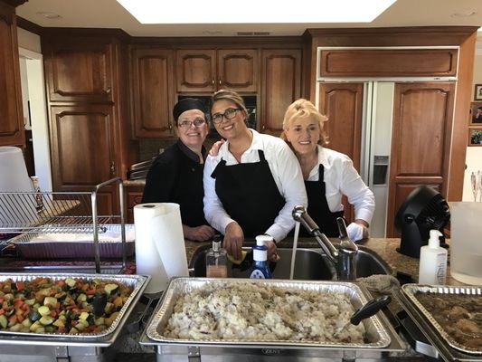 Meet the crew.  Paulette, Mary and Chef Shawna