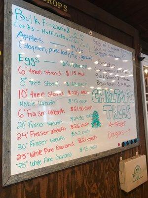 Christmas prices 2020