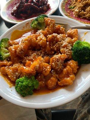 Sesame chicken.