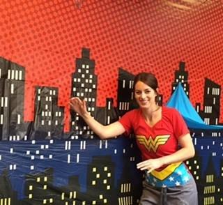 #superheroday Dr. Chelsea is fighting those cavities!