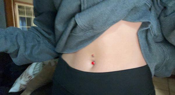 My Navel Piercing!