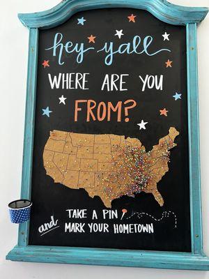 where are you from cork board