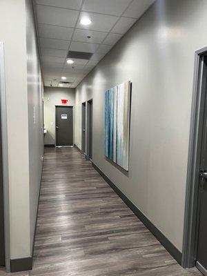 Back-office hallway