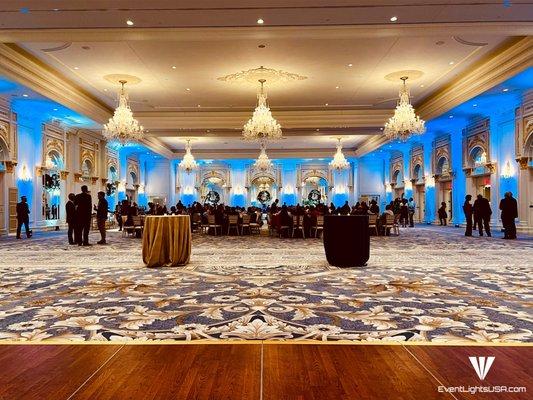 Waldorf Astoria DC Ballroom Uplighting done right!