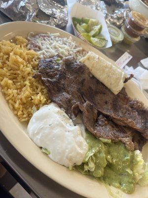 Carne asada plate