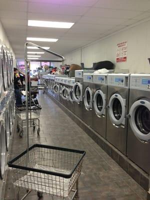 Lots and lots of washers and dryers!