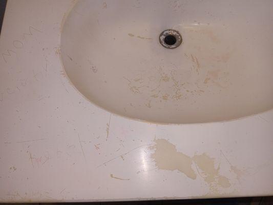 Bathroom sink Before...