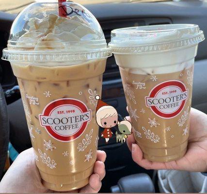 Iced Praline Caramelicious and Iced Sugar Cookie Latte :)