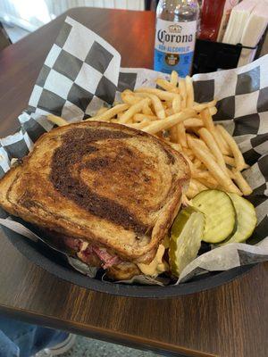 Ruben with standard fries.