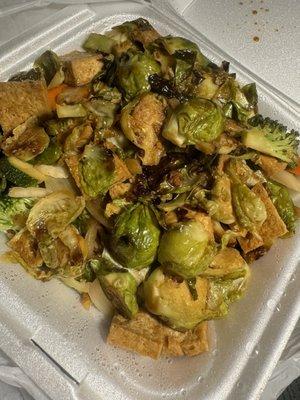 Brussels Sprouts plate - so good!