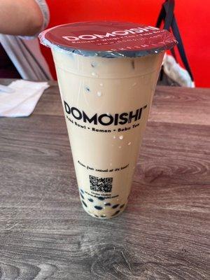 Coffee milk with regular boba