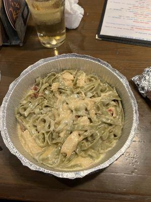 Fettucini Shrimp Alfredo (with chicken instead of shrimp)