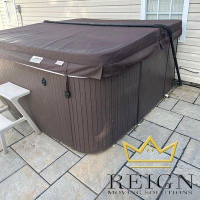 Moving a hot tub can be challenging because of its weight, bulk and technical components. That is why it's important to hire professionals.