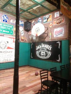 Yes, they have a basketball court in the bar! Game on! Holla! These nuts!