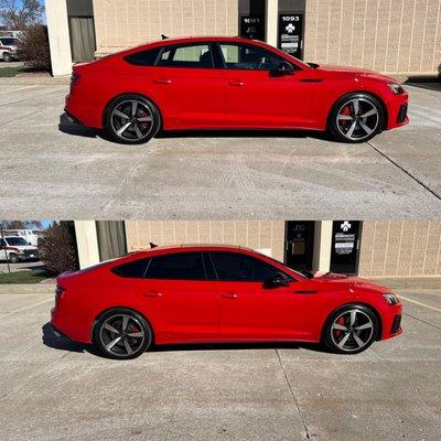 2022 Audi A5 Sportback with nano-ceramic tinting by DTservices window tinting.