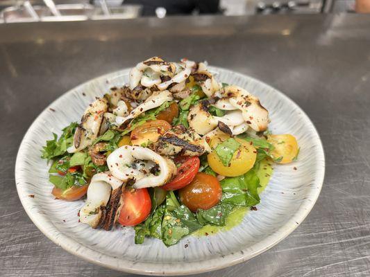 Grilled calamari